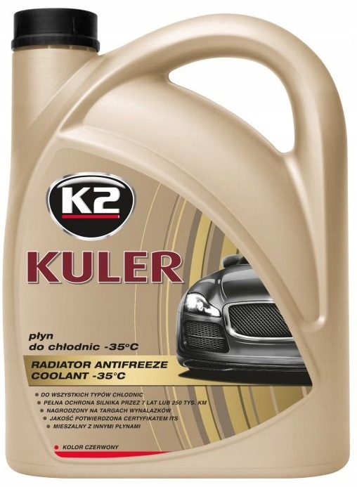 

K2 Kuler 4L płyn do chłodnic G12/G12+,czerwony -35