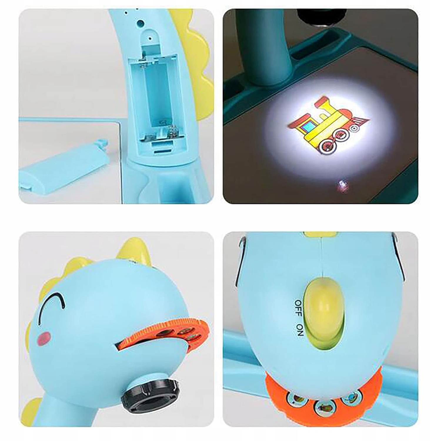 PROJEKTOR RZUTNIK STOLIK STÓŁ DO RYSOWANIA DZIECI PREZENT NIEBIESKI JELEŃ EAN (GTIN) 886545086545