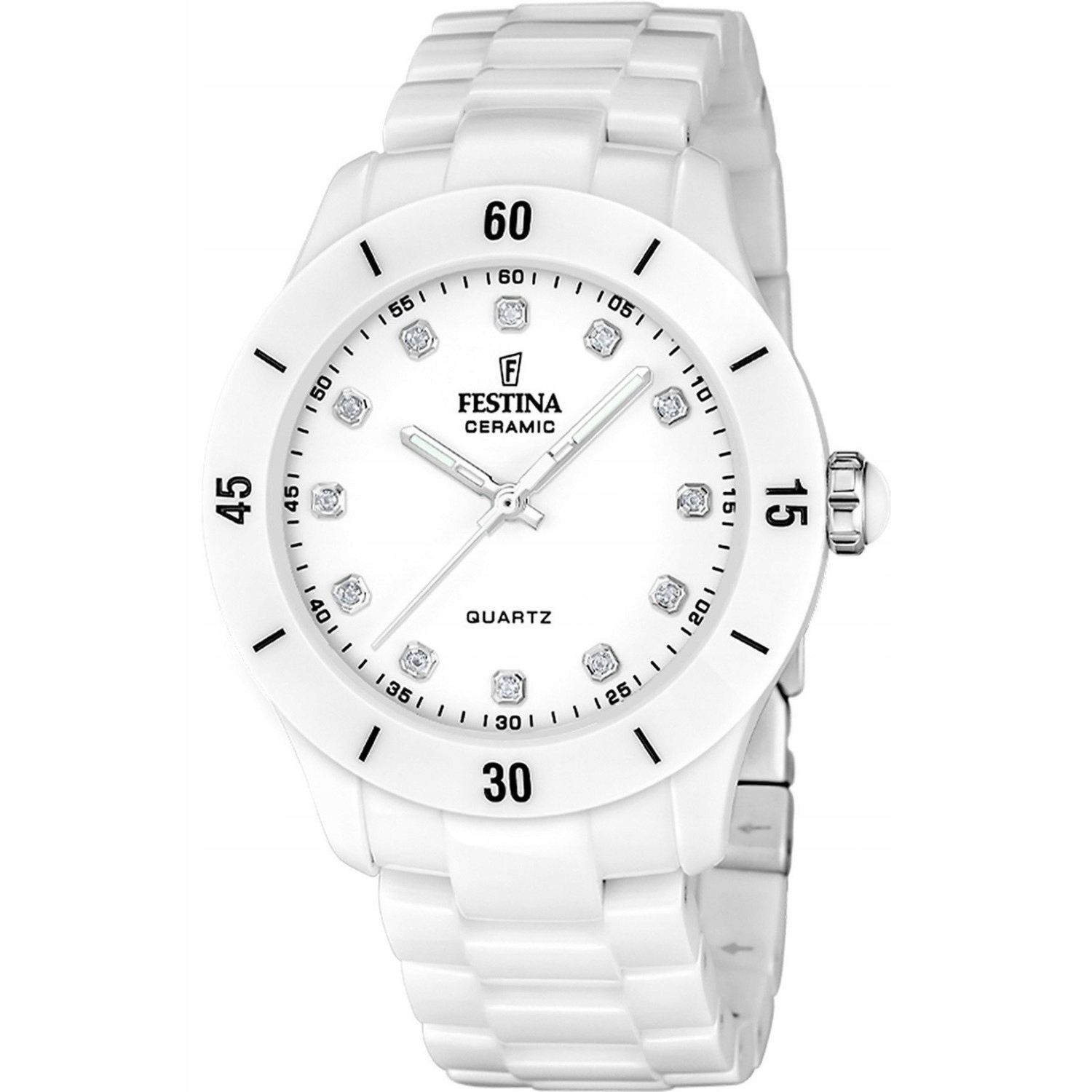 Dámské hodinky Festina F20720-2 se Zirkony bílé