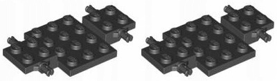 

Lego 2441 Podwozie Samochodu Czarne 2 szt. Nowe