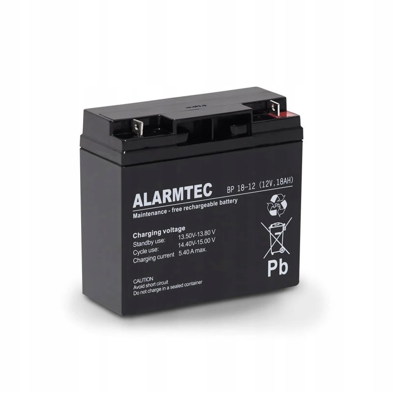 

Akumulator Alarmtec Bp 18-12 18Ah 12V Agm Alarm
