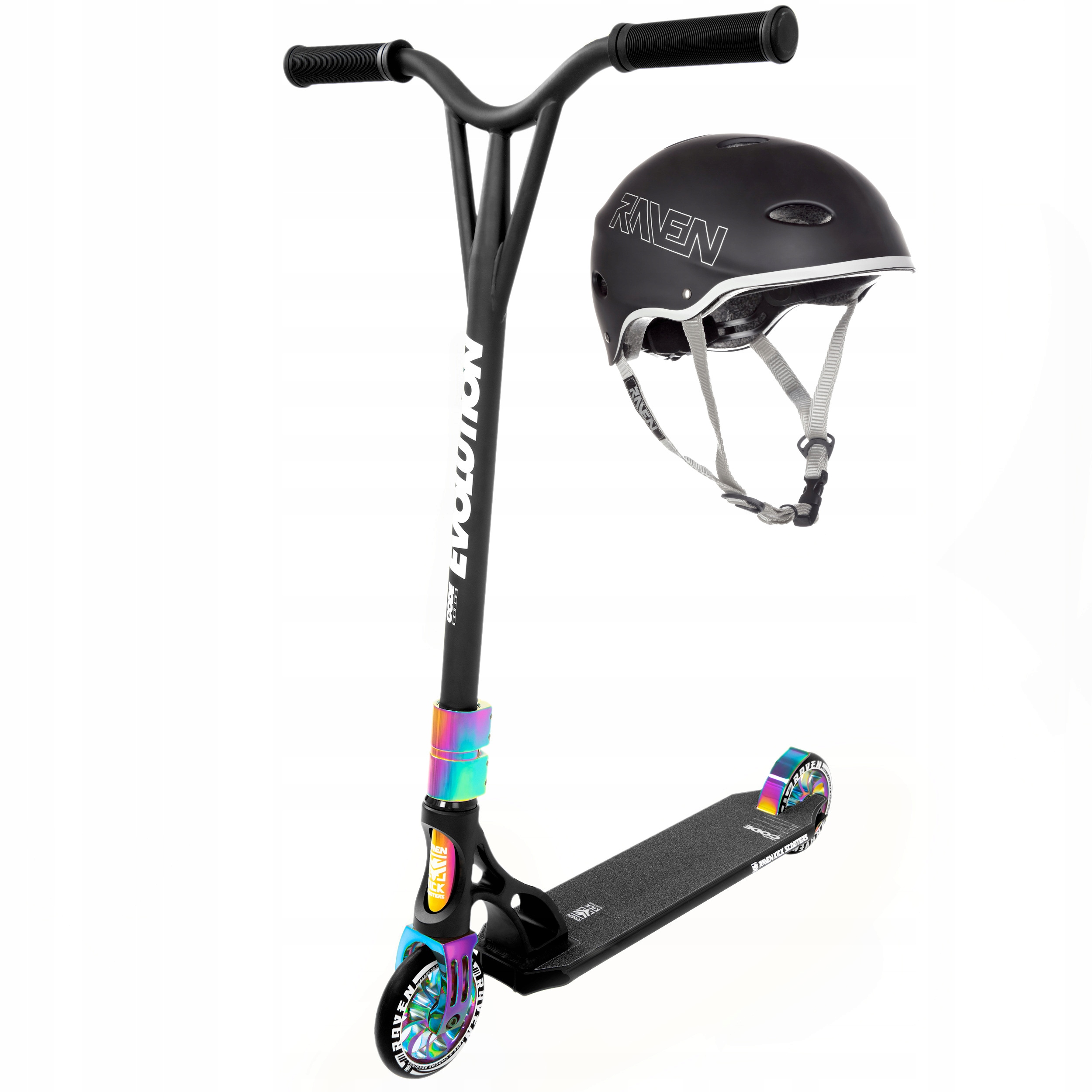 

Hulajnoga Wyczynowa Raven Code Color 120mm+kask