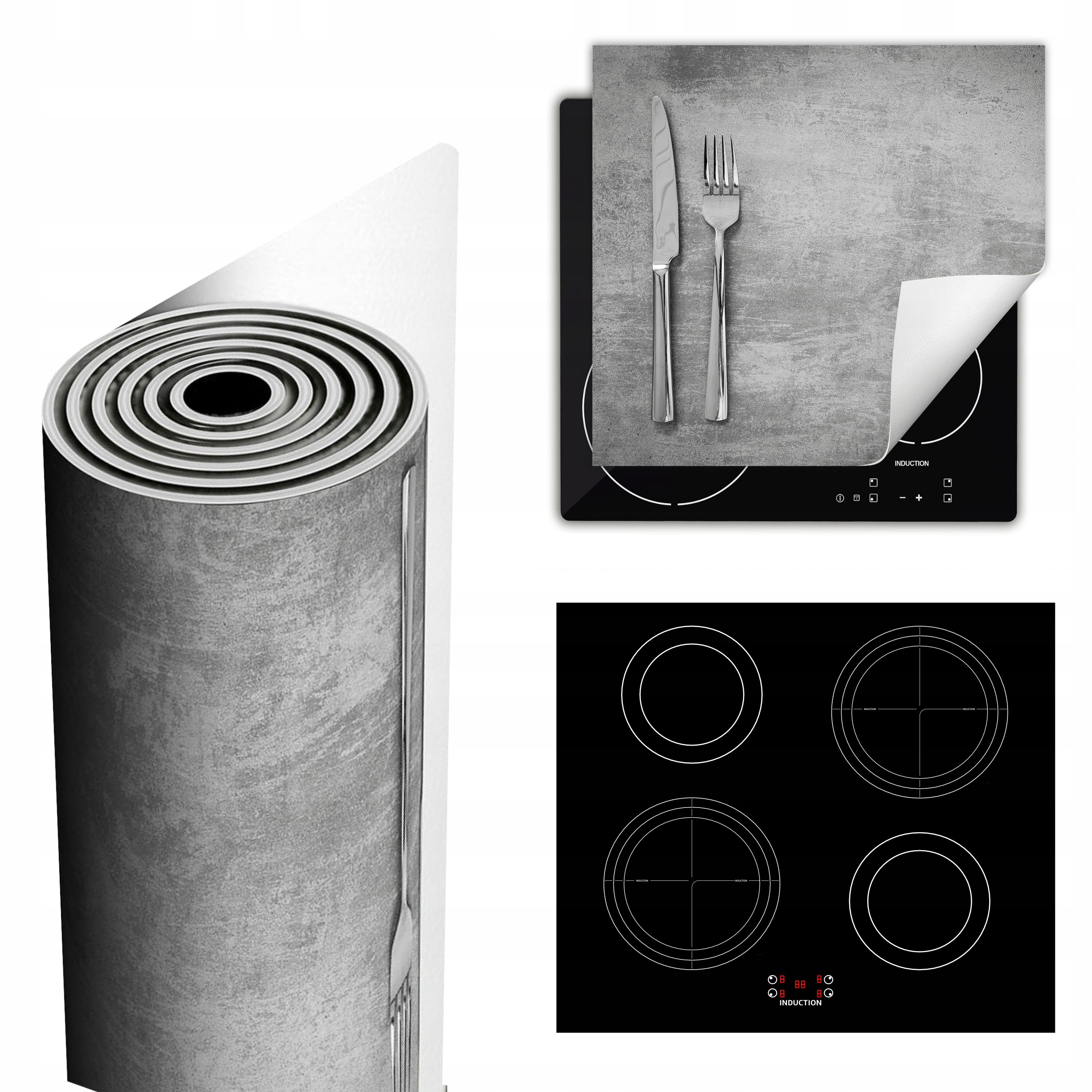 Ochranná Podložka Na Sporák Má Více Místa 60x52 šedá Břidlice