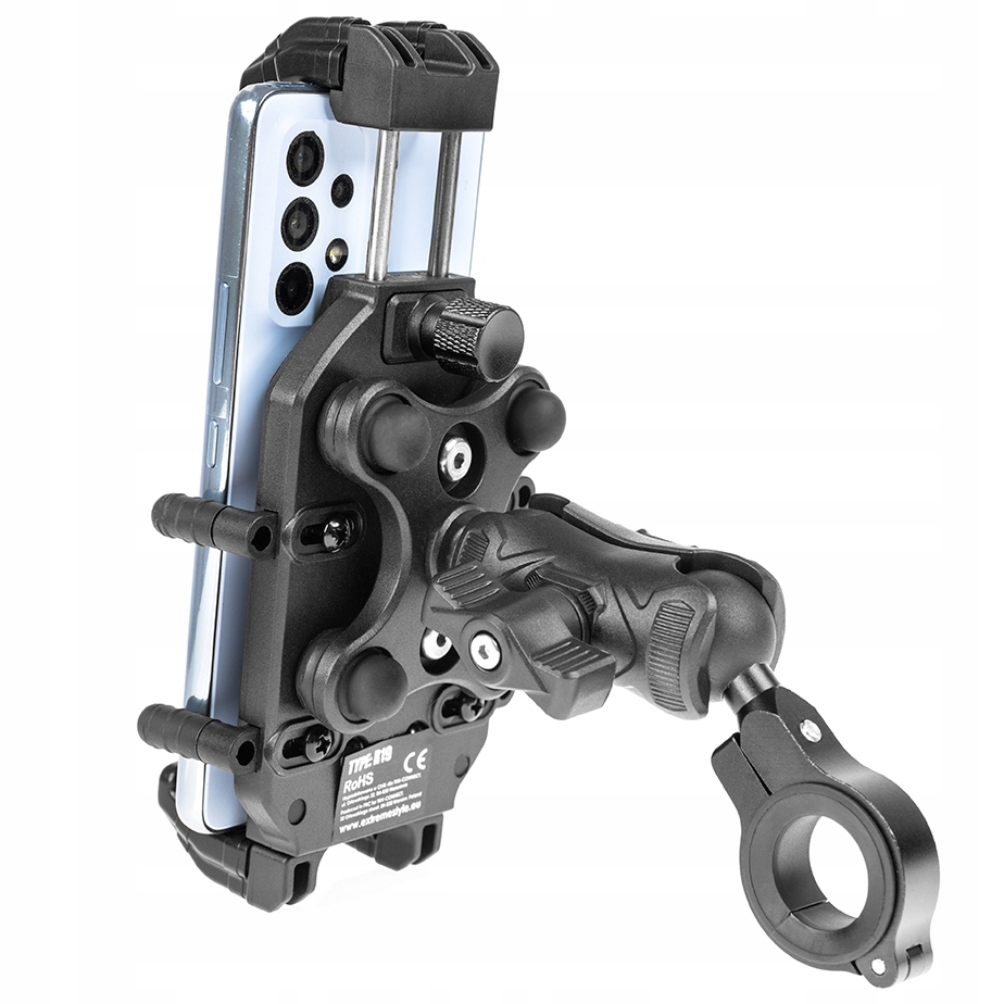 Extremestyle R19 ANTYWIBRACYJNY UCHWYT MOTOCYKLOWY NA TELEFON Z KULKĄ Marka Extremestyle