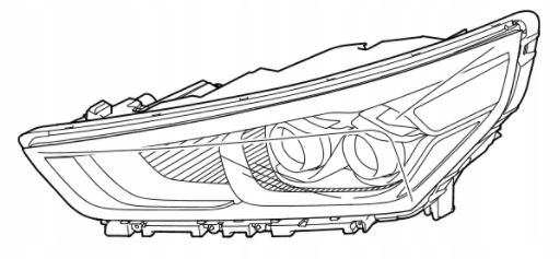 Hyundai ioniq electric (2016-2019) Lewy reflektor