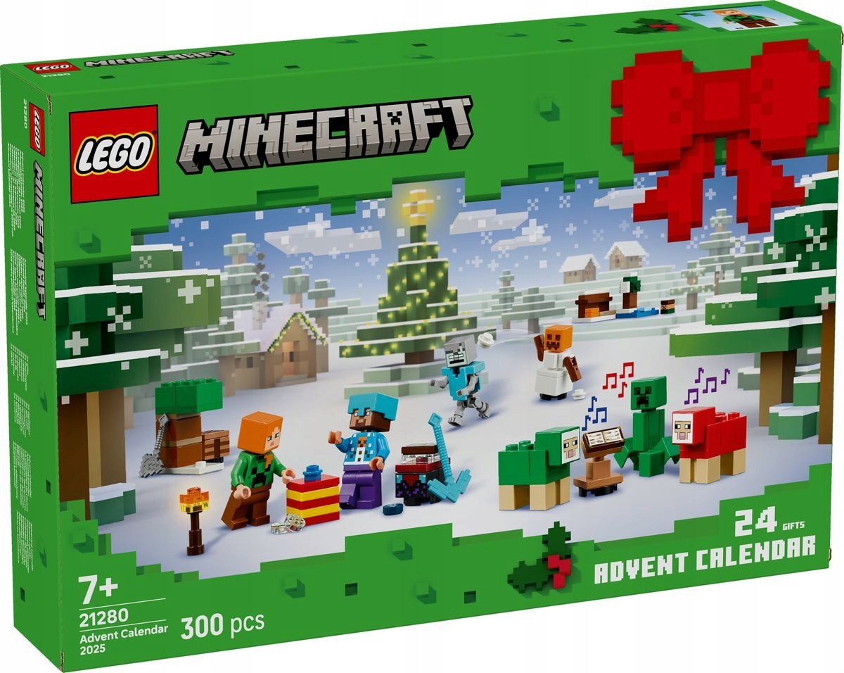 LEGO MINECRAFT 21280 - KALENDARZ ADWENTOWY NA 2025 ROK NOWY I ORYGINALNY !!