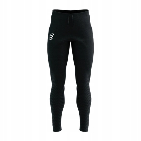 Compressport Spodnie biegowe, Seamless Pants czarne [Rozmiar XL]