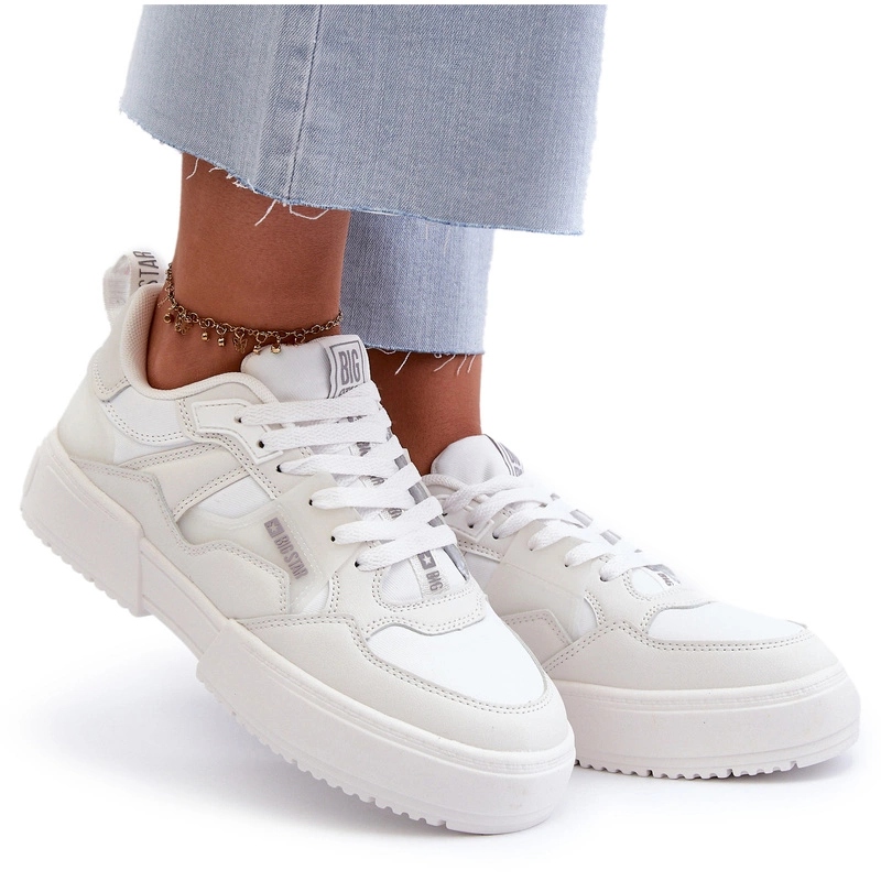 Dámské Tenisky Big Star NN274357 Memory Foam System Bílé 40