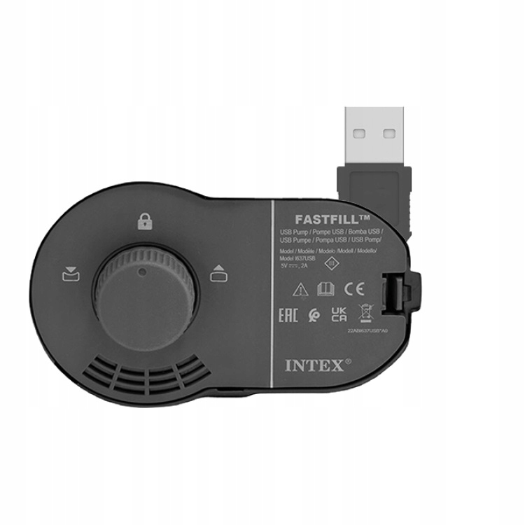 MATERAC DMUCHANY INTEX 64157 ŁÓŻKO 99x191x36cm POMPKA USB Model Pillow Rest Mid-Rise