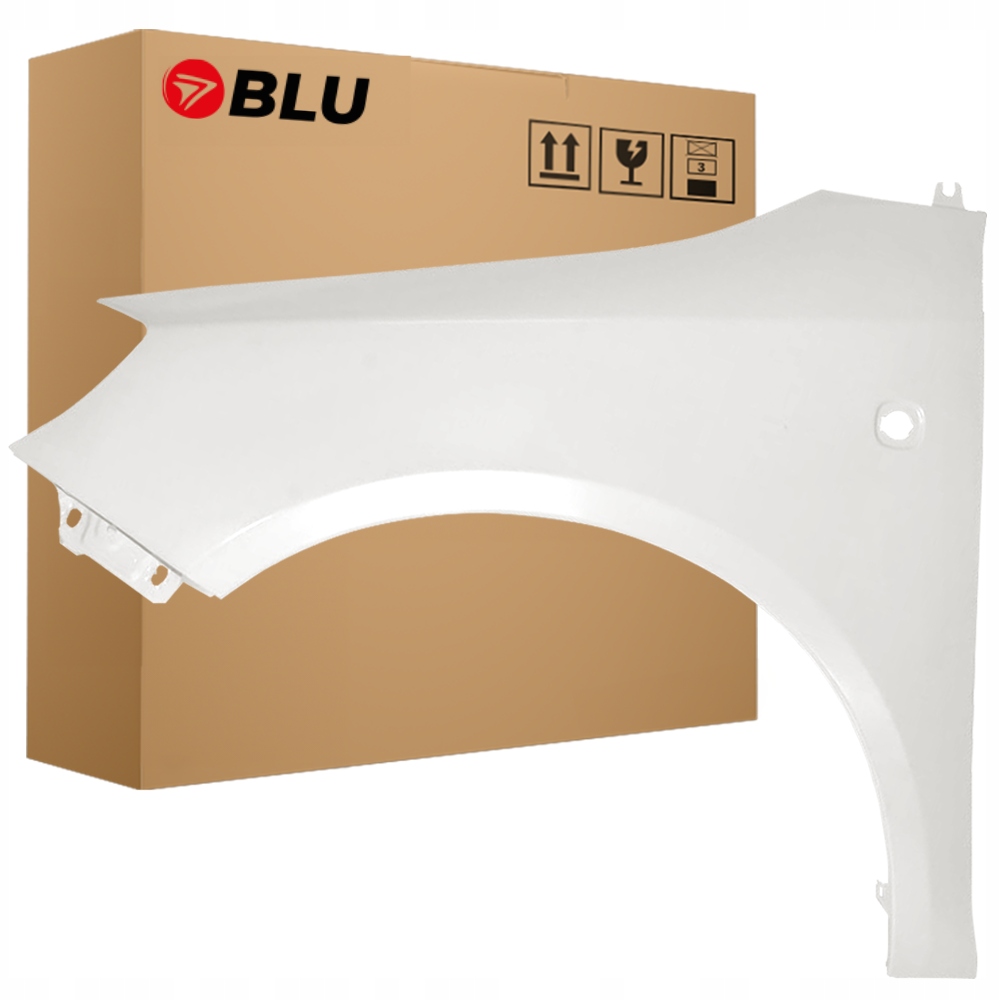 Blu Blatník Škoda Fabia II 2 5J Roomster LF9E levý bílý 07-15 přední