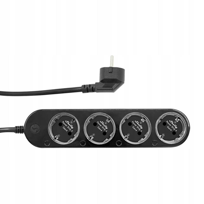 Inteligentná Napájacia Lišta Shelly Power Strip 4 GEN4 Čierna