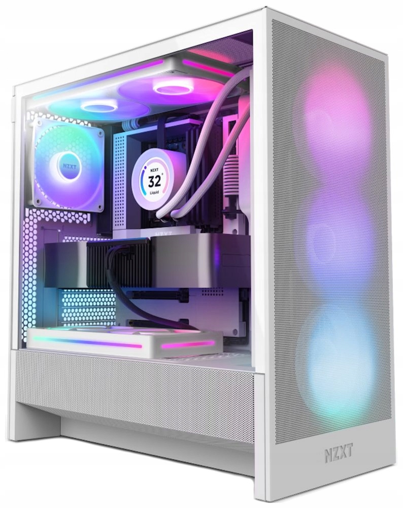 Nzxt skříň H5 Flow Rgb edition 2x120 mm fan Usb 3.0 Usb-c 3.1 Rgb