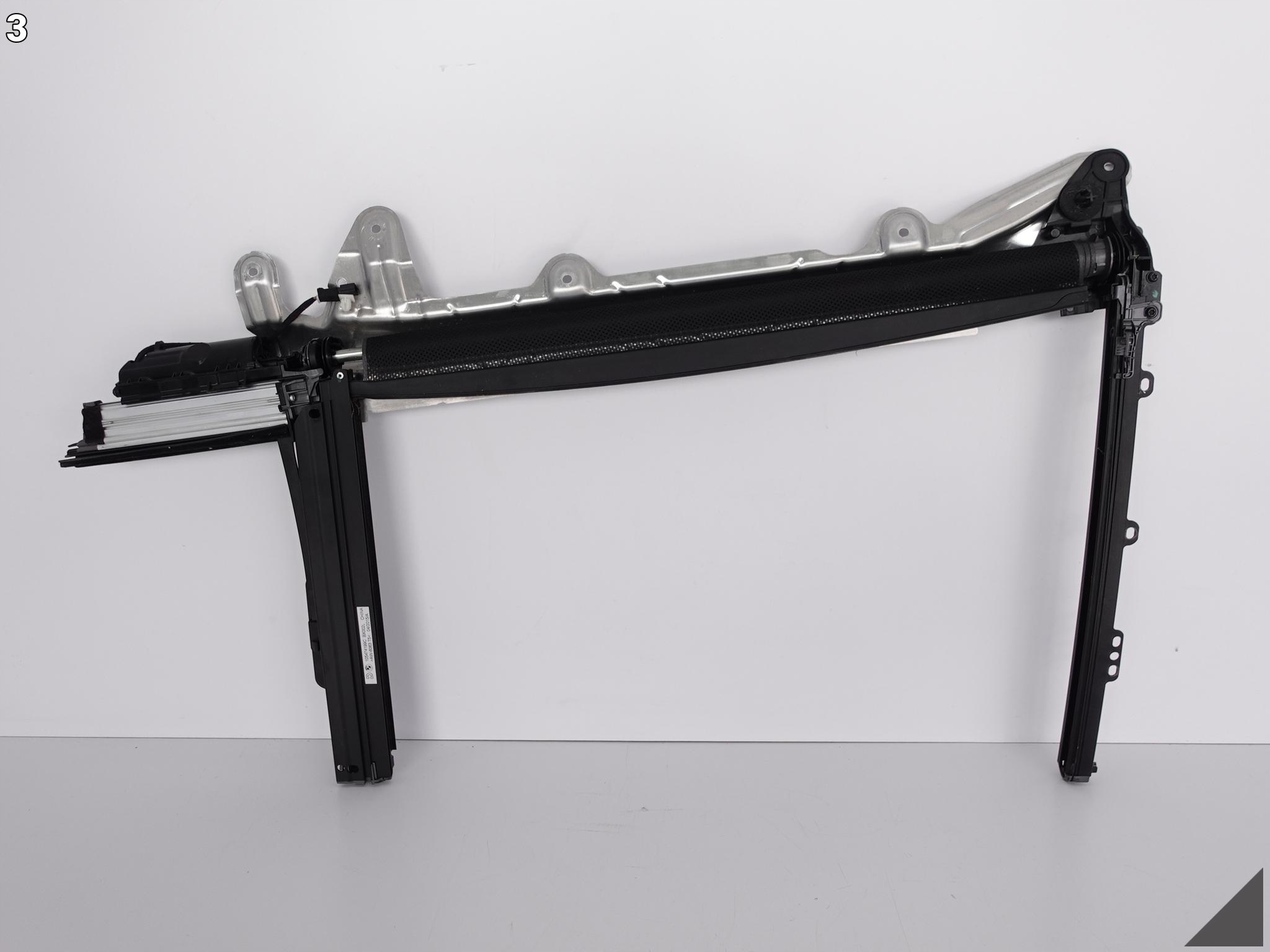 BMW 7 G11 blinds PRZECIWSLONECZNA windows left rear part
