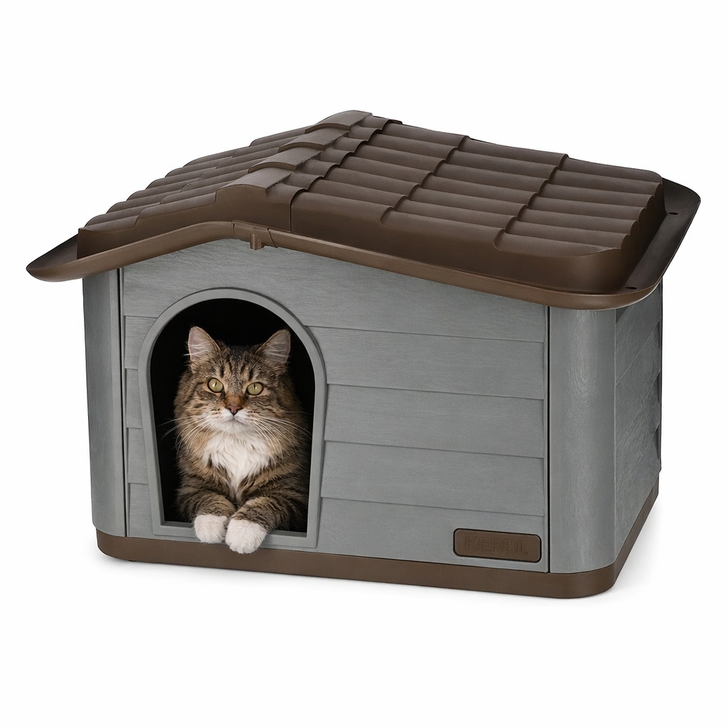Kerbl Domek Dla Kota Psa Paola Eco 60X51X41 CM Szaro-brązowy