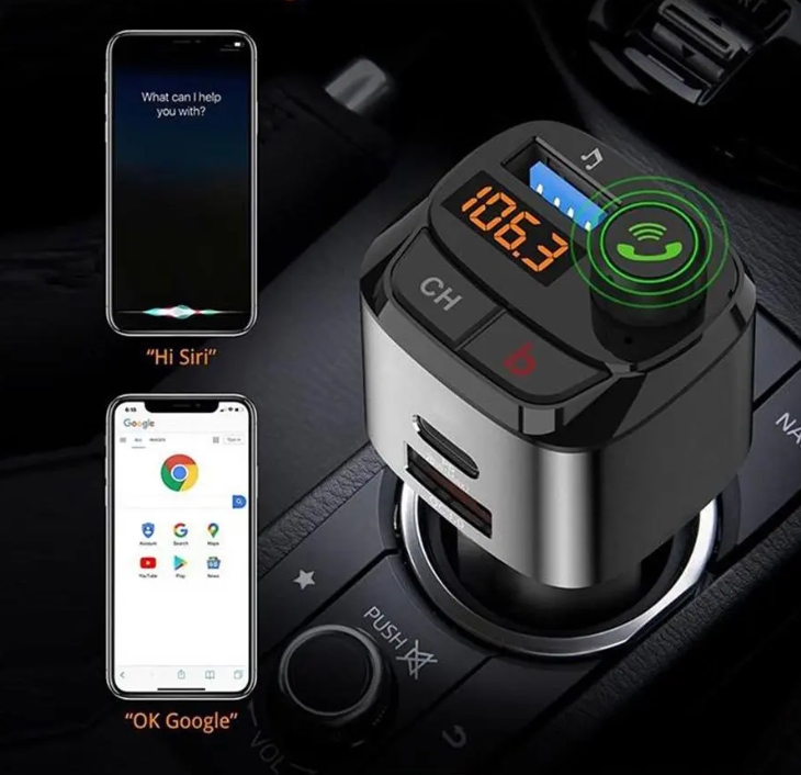 TRANSMITER SAMOCHODOWY BLUETOOTH FM MP3 SZYBKA ŁADOWARKA 3 x USB QC 3.0 Marka Inna