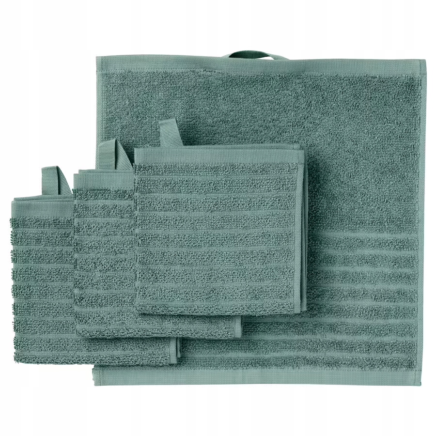 

Ikea Vagsjon 4szt Ręcznik 30x30cm do rąk Zielone
