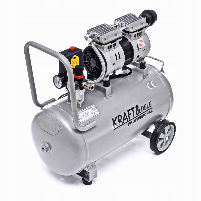 POFESJONALN kompresor K-2 bezolejowy 50L sprężarka powietrza cichy 2TŁOKI Typ kompresor bezolejowy