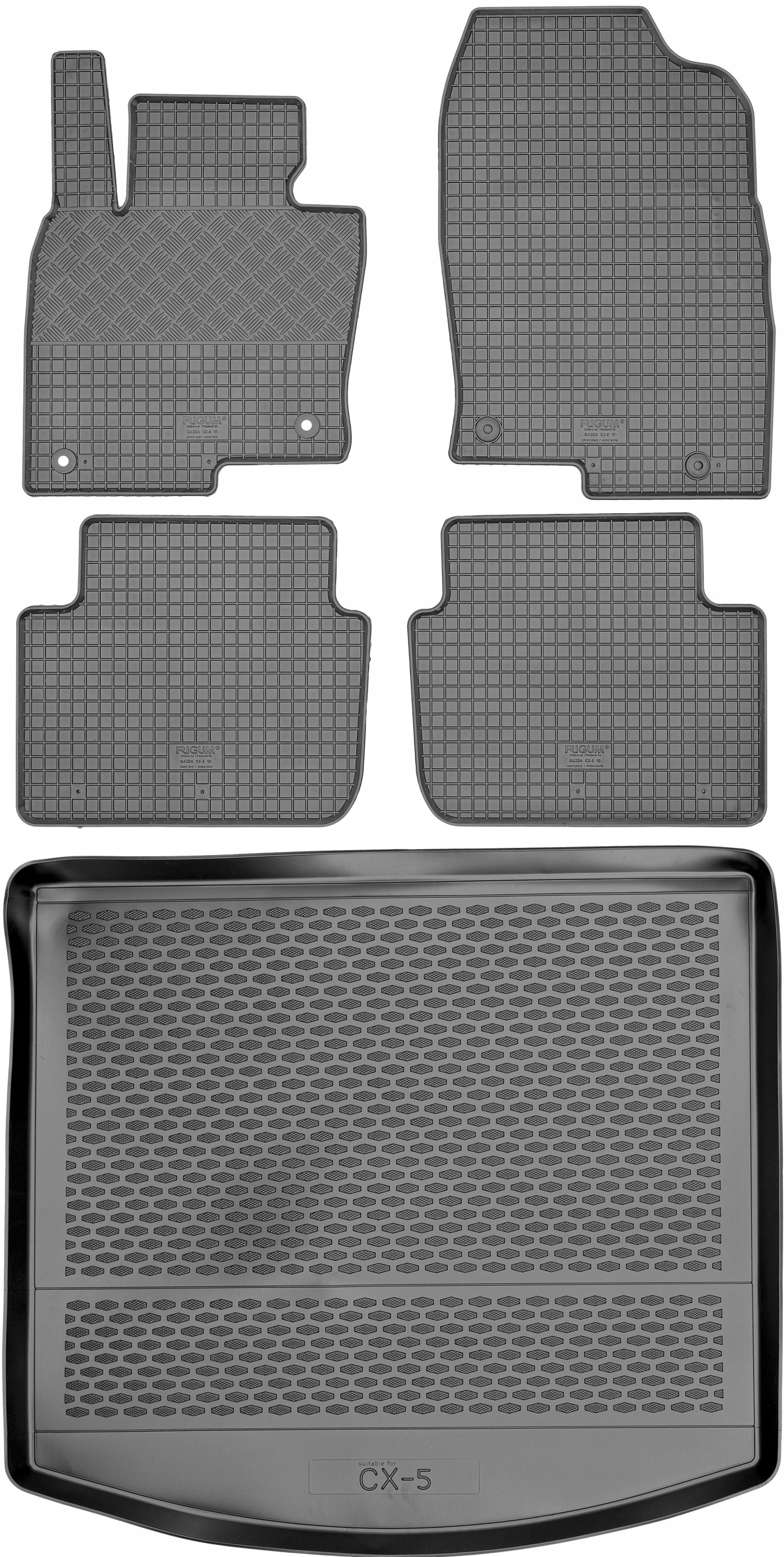 Mazda CX-5 II Suv od roku 2017 Sada Koberce batožinový priestor