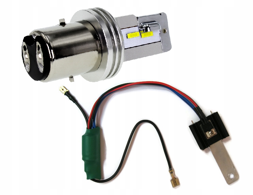 

Żarówka Led ciepła BA20D 6V 25 35W zasilacz Simson