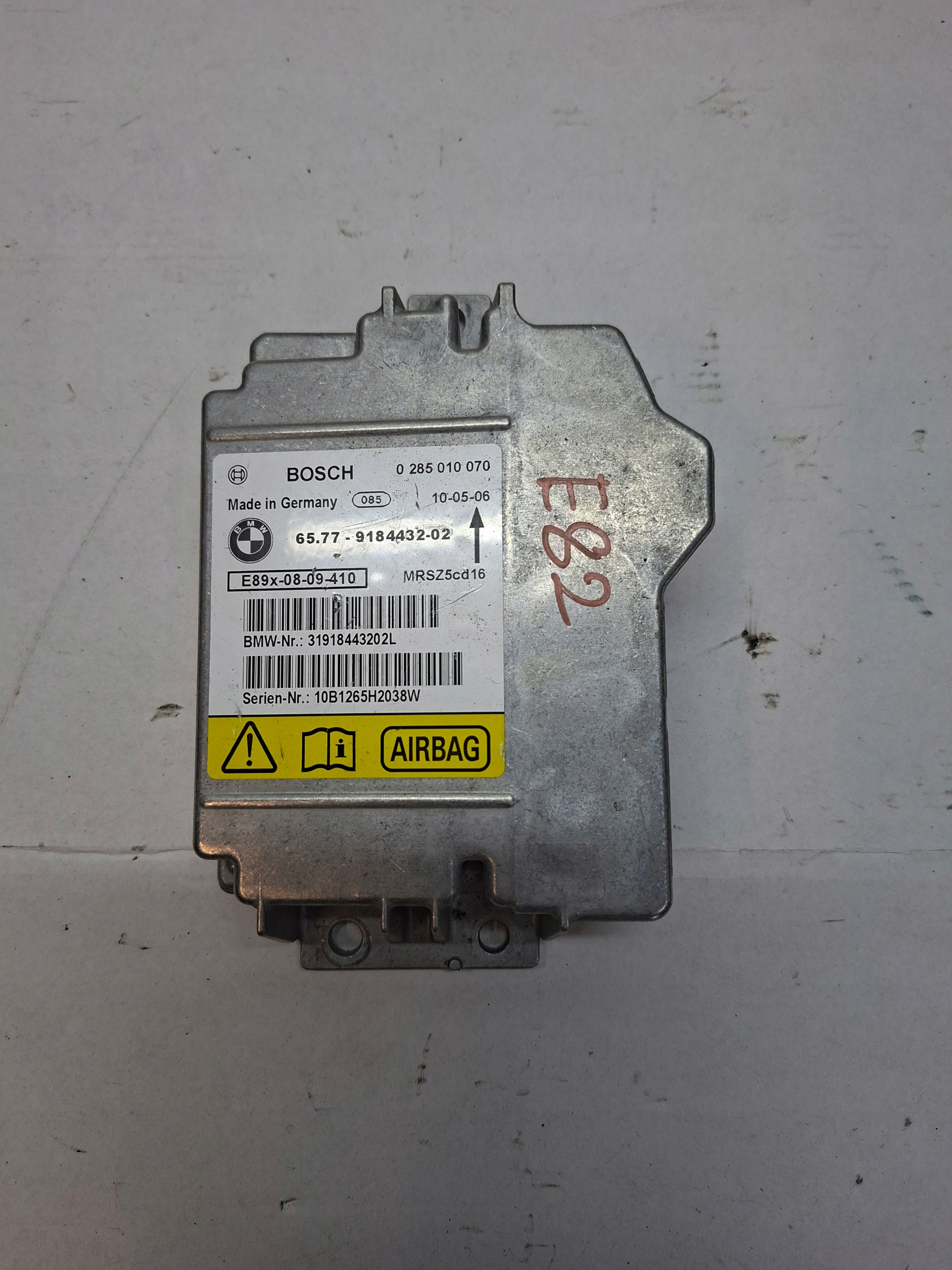 SENSOR Airbag BMW E82 E91 918443202