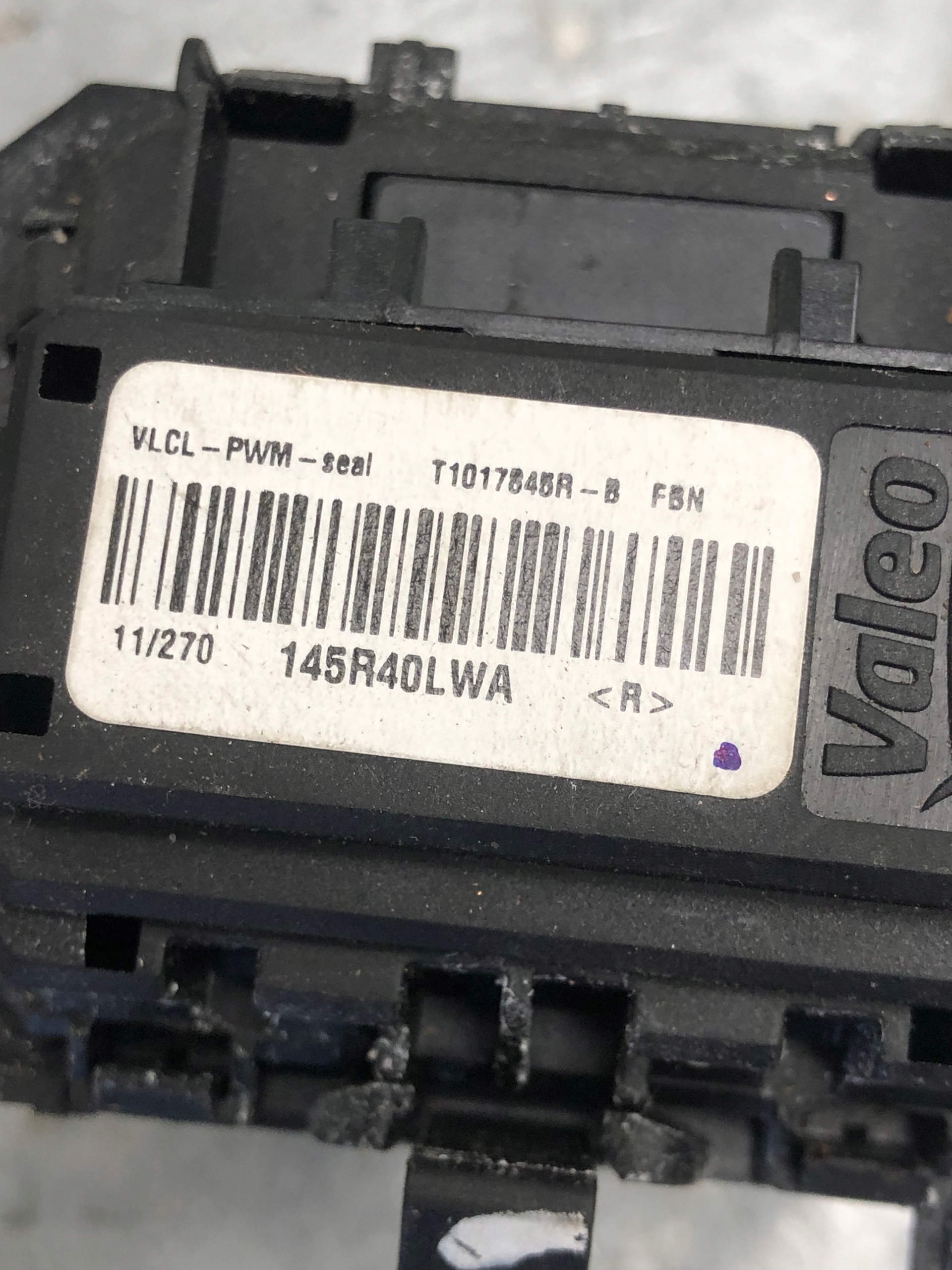 heater fan resistor VALEO T1017845R
