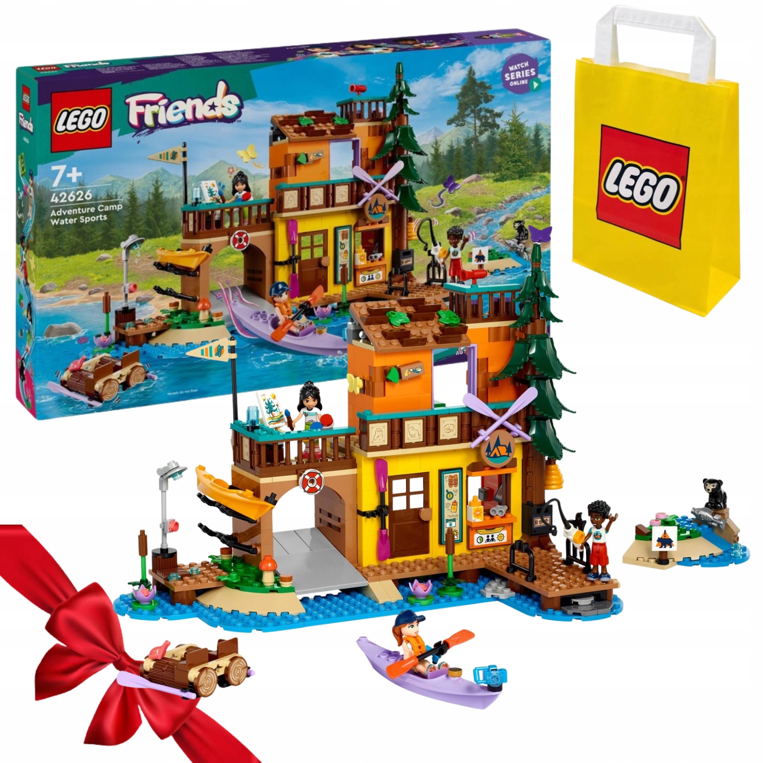 Zestaw Klocków Lego Friends 42626 Sporty Wodne Na Obozie Kempingowym