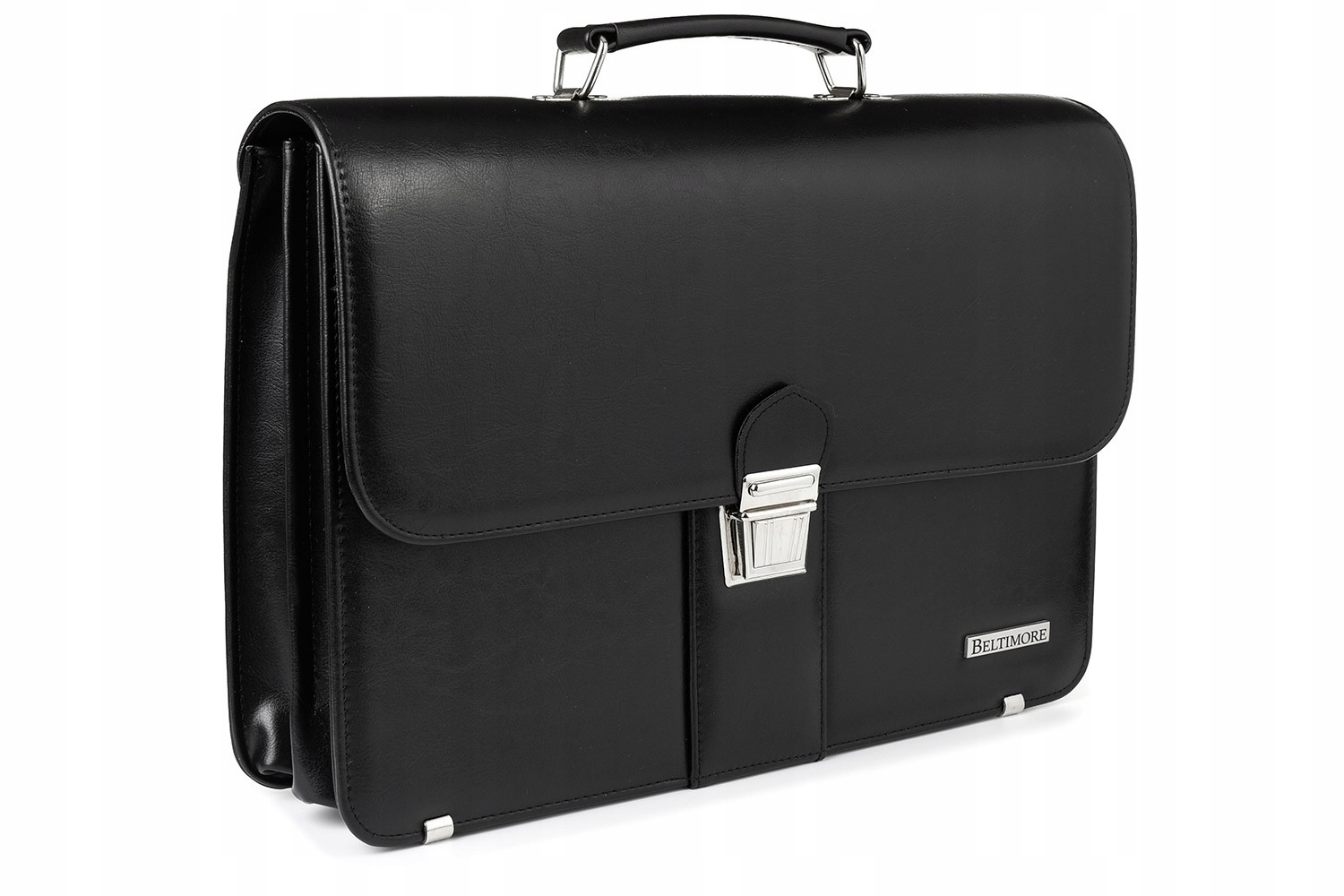 Černá pánská aktovka Beltimore, elegantní prostorná, prostorná, velikost W37