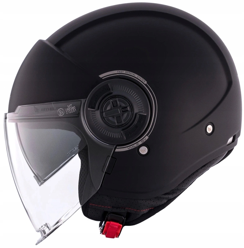 Kask motocyklowy Mt Viale Sv S Solid Matt Black czarny mat Gratisy