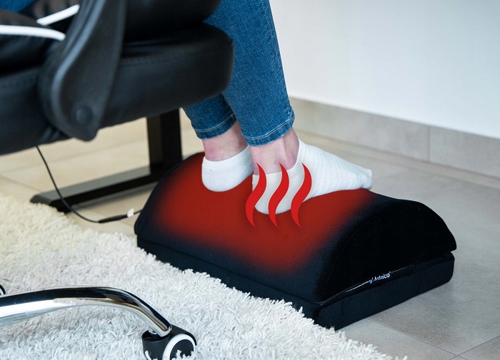 PODNÓŻEK BIUROWY MATERIAŁOWY PODGRZEWANY ARTNICO Marka bez marki