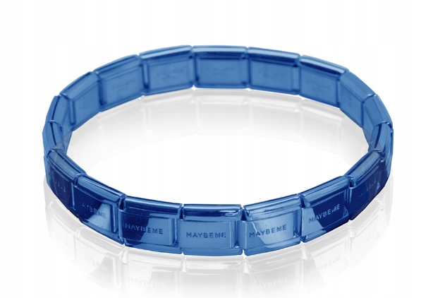 

Baza niebieska Maybeme Bransoletka modułowa 316L