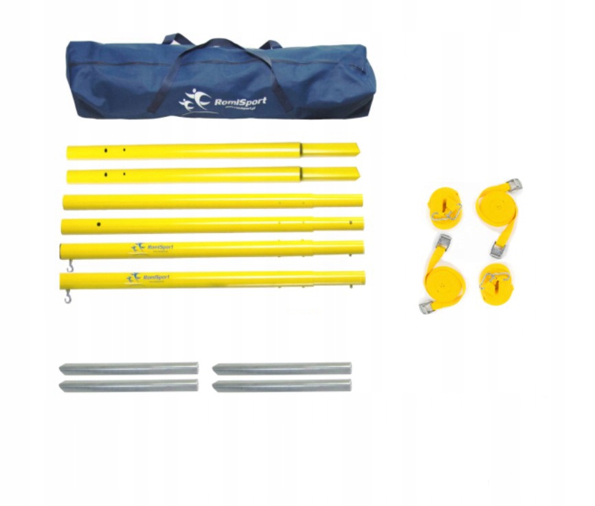 Słupki stalowe składane do siatkówki