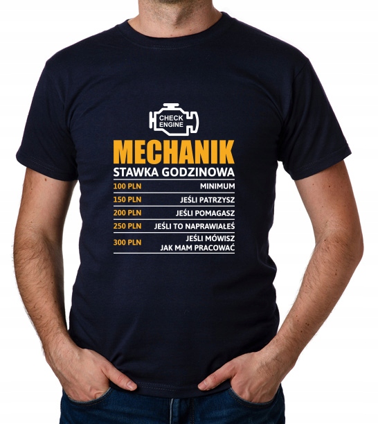 

koszulka Mechanik stawka godzinowa prezent