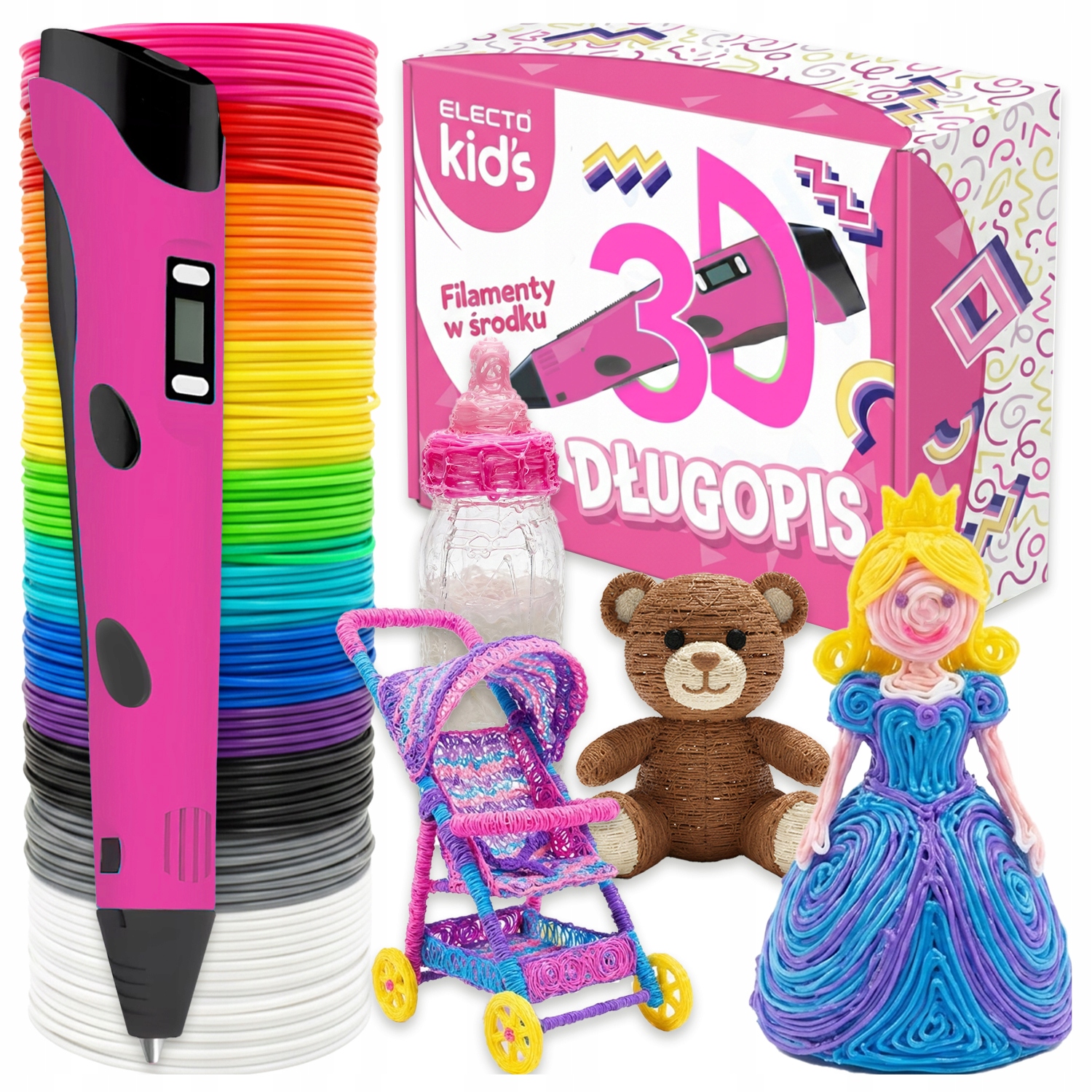 Markowy Długopis 3D Drukarka 3D 260M Filamentu Wkładu Do Długopisu 3D