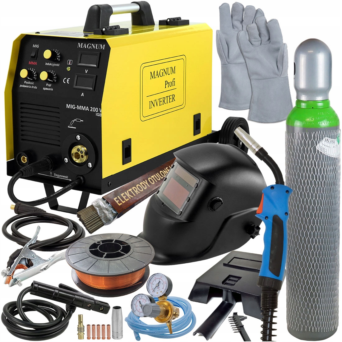Зварювальний апарат MAGNUM MIG MMA 180A MIGOMAT 2в1 230В