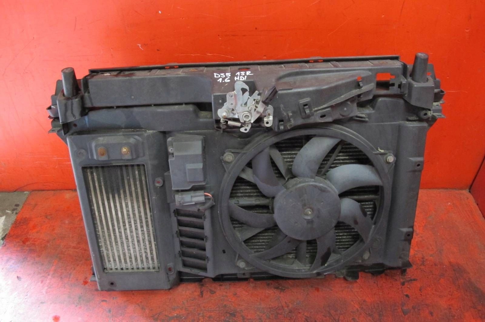 CITROEN DS5 1.6 HDI 9HD support panel for radiators radiator fan KOMPLET