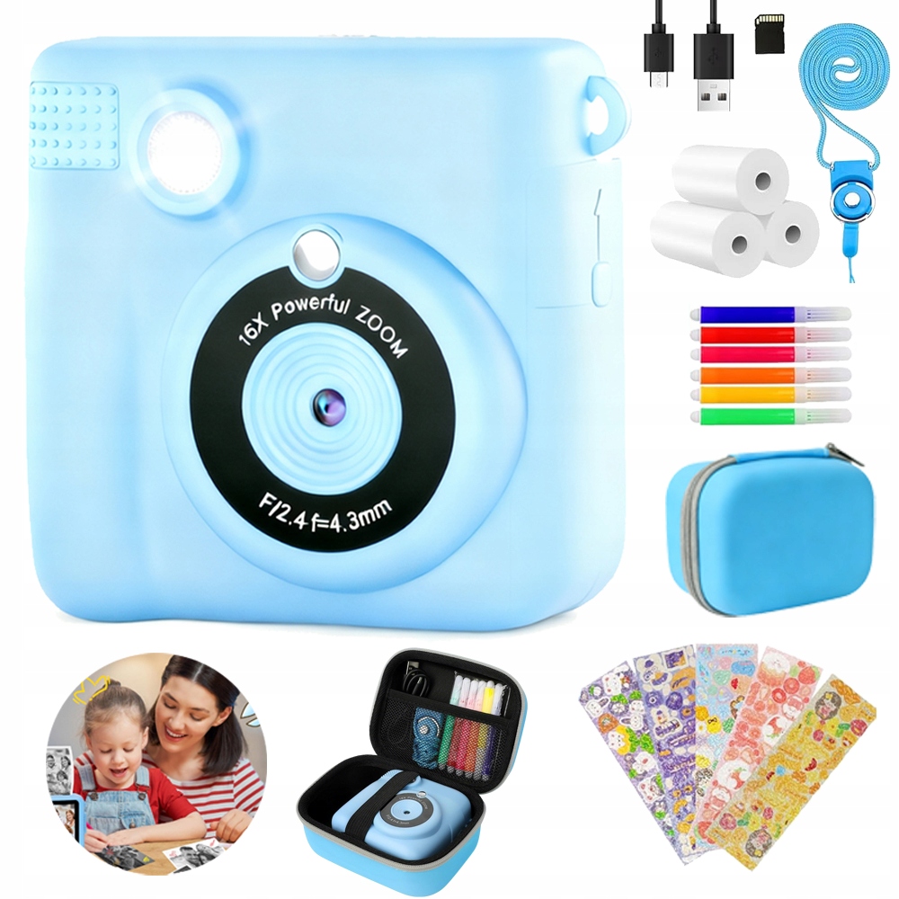 Přenosná fototiskárna, mini fototiskárna pro děti
