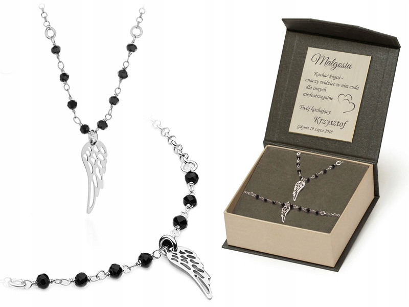 Stříbrný Komplet Šperků 925 Celebritní Křídlo