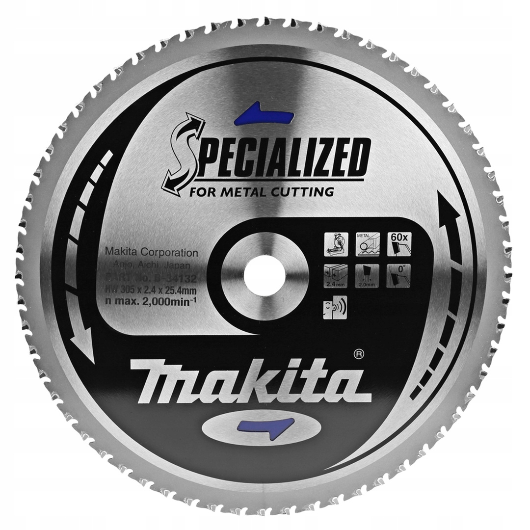 Pilový kotouč Makita B-34132 305x25mm 60z Specialized pro měkkou ocel