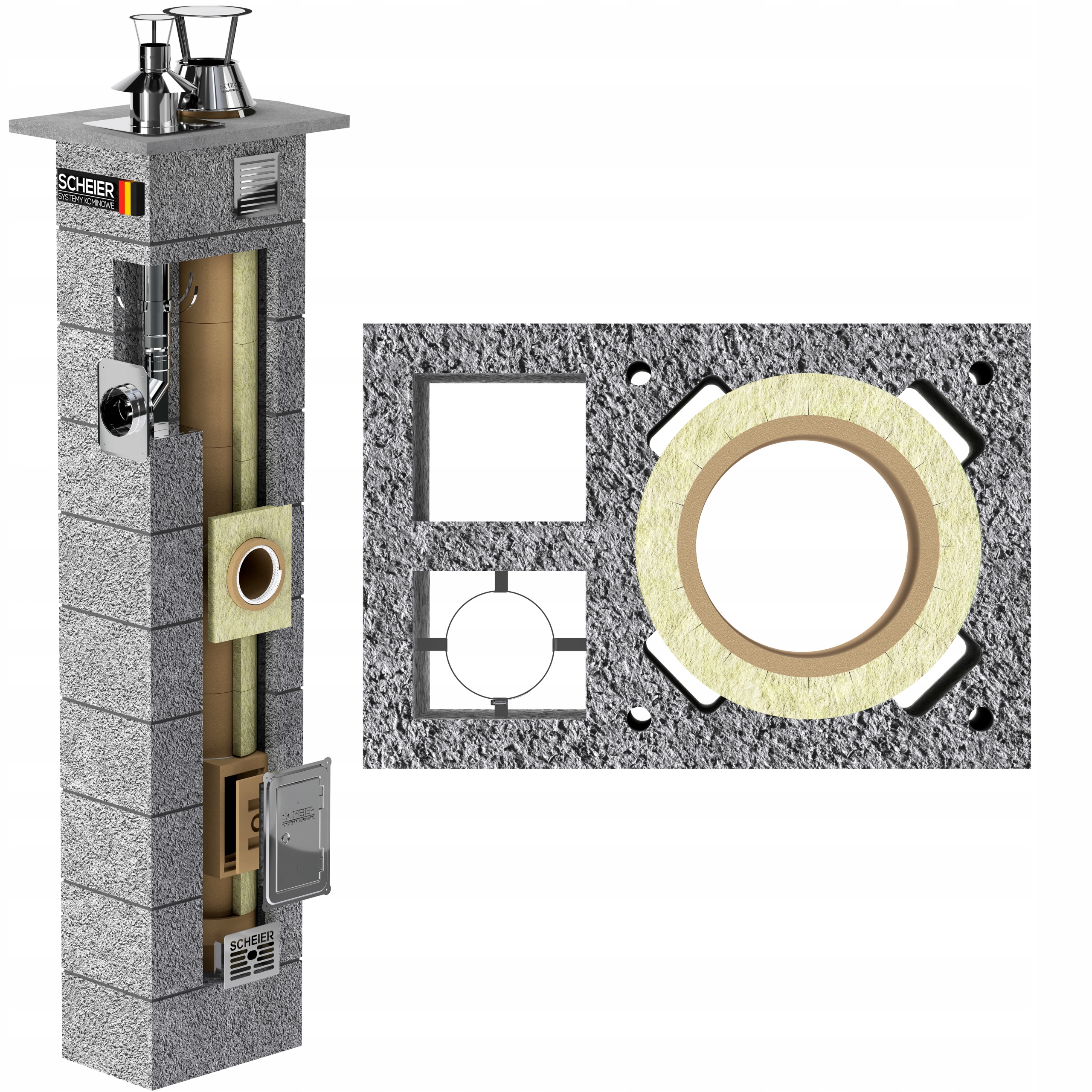 Komín 7 m fi 180 80 komínový systém všechna paliva plyn ocel turbo vložka