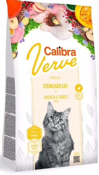 Levně Calibra Cat Verve Gf Sterilised Chicken&Turkey3,5kg
