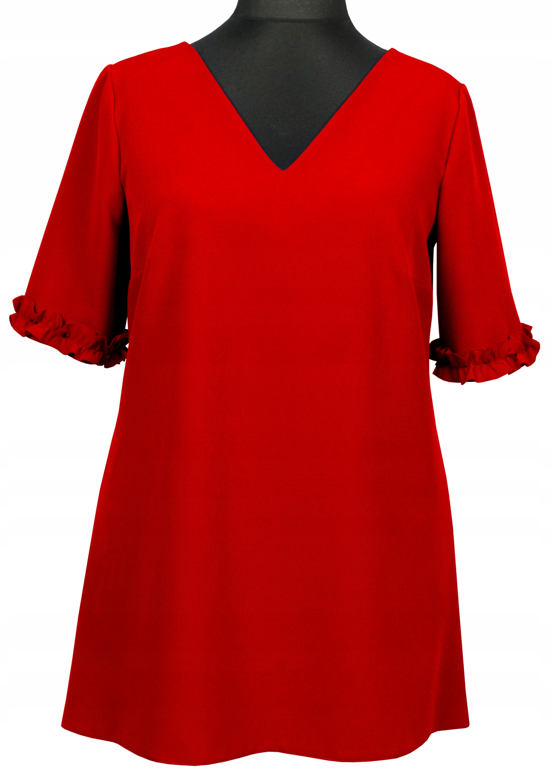 

Bluzka damska tunika czerwona size 56
