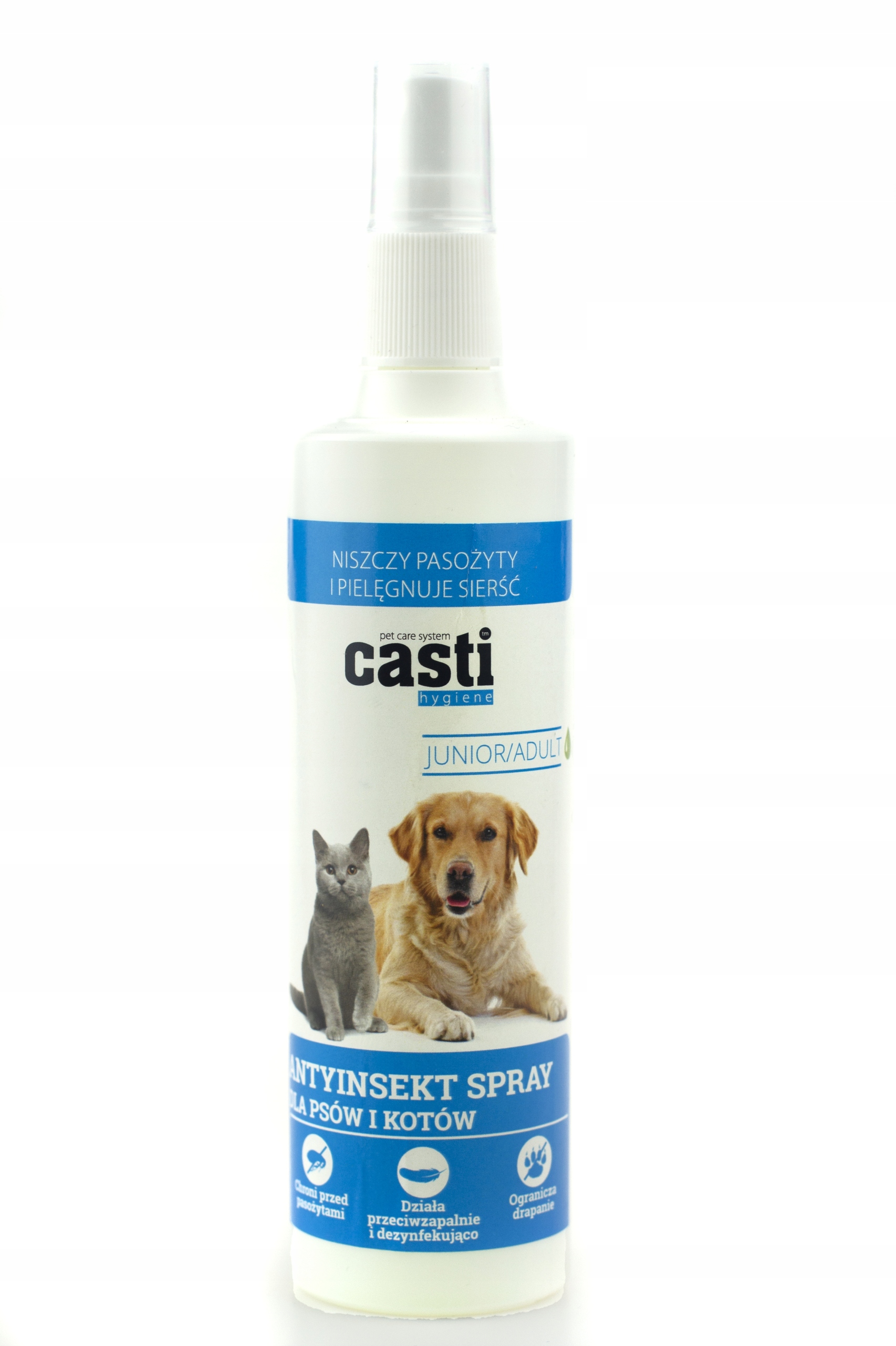 

Casti spray na pchły kleszcze dla psa kota 120ml