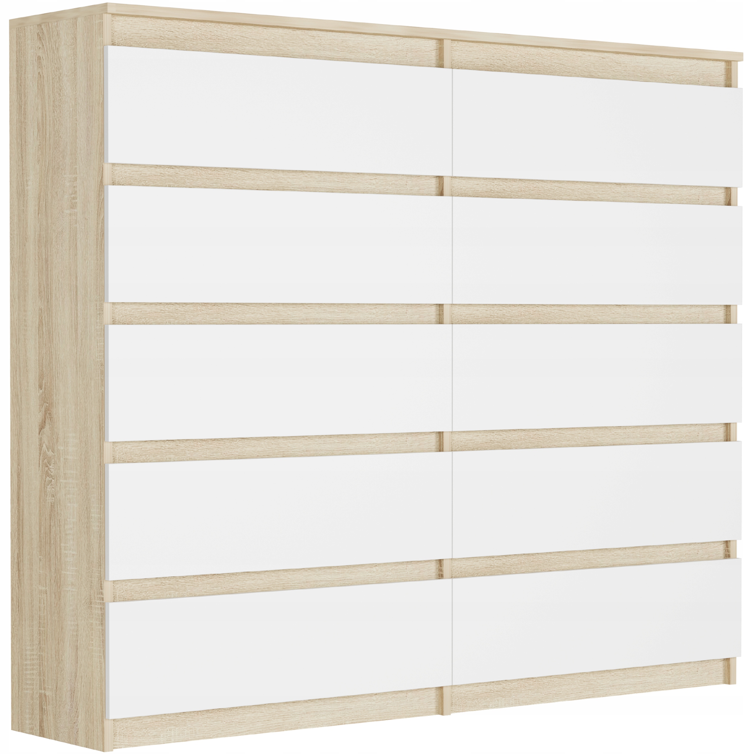 Современный комод 140 шкаф 10 ящиков R-140-S10 SONOMA MIX