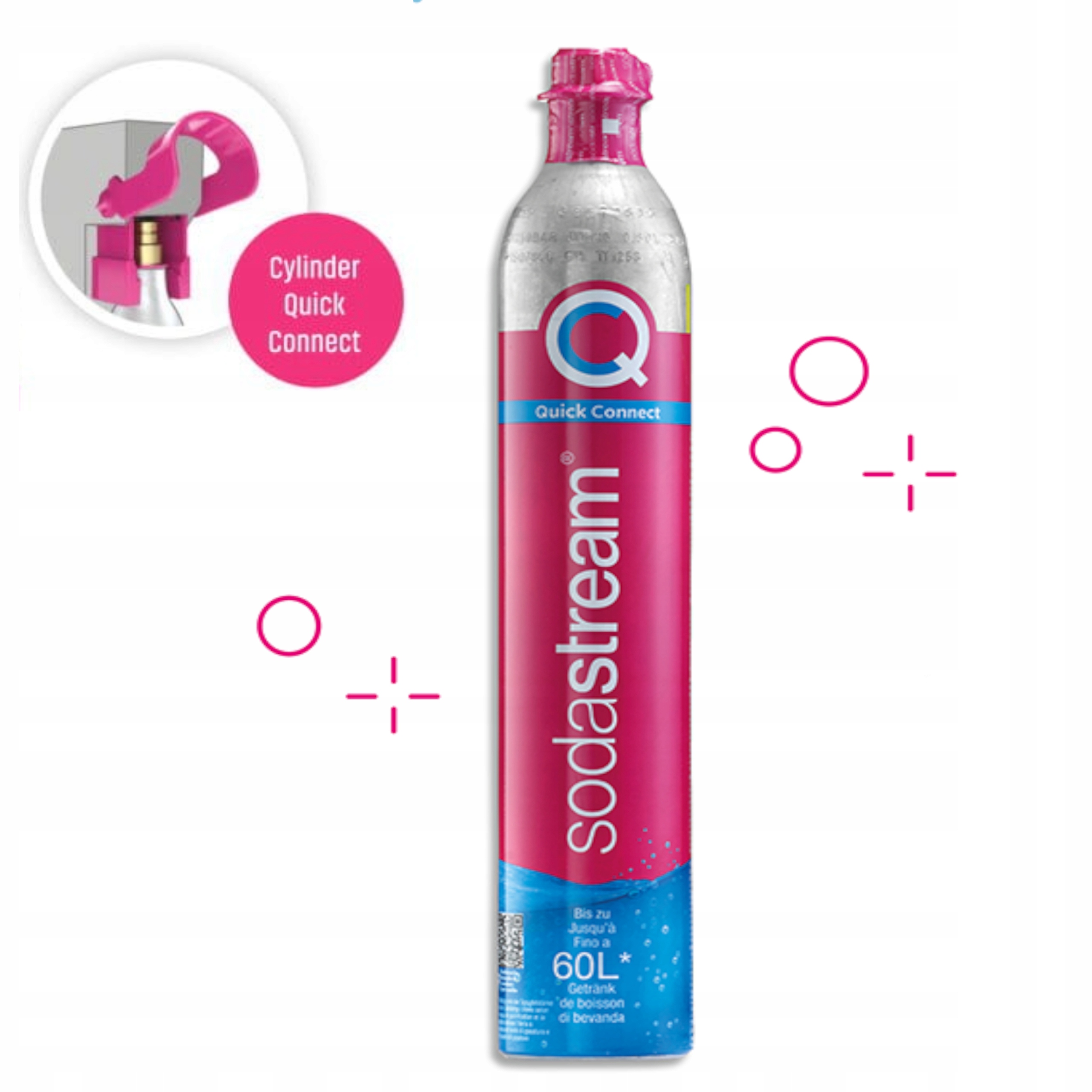 Náboj Cylinder Quick CO2 pro saturátor Sodastream