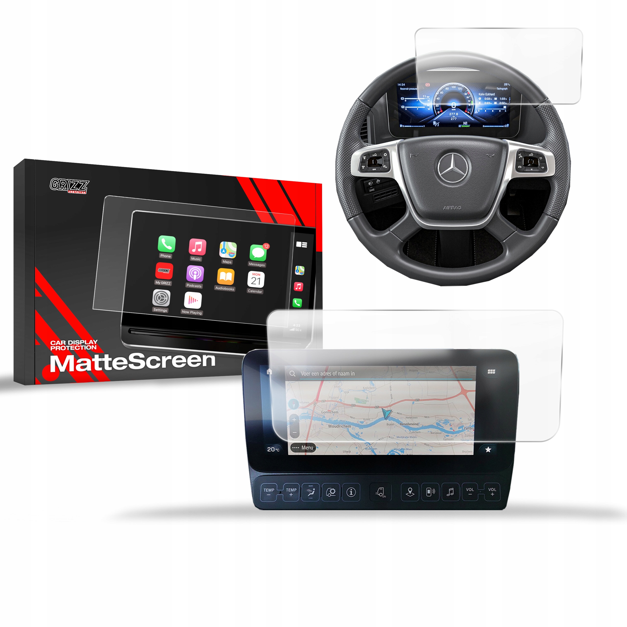 2w1 Folia Antyodciskowa do Mercedes Actros L (2021-2024)