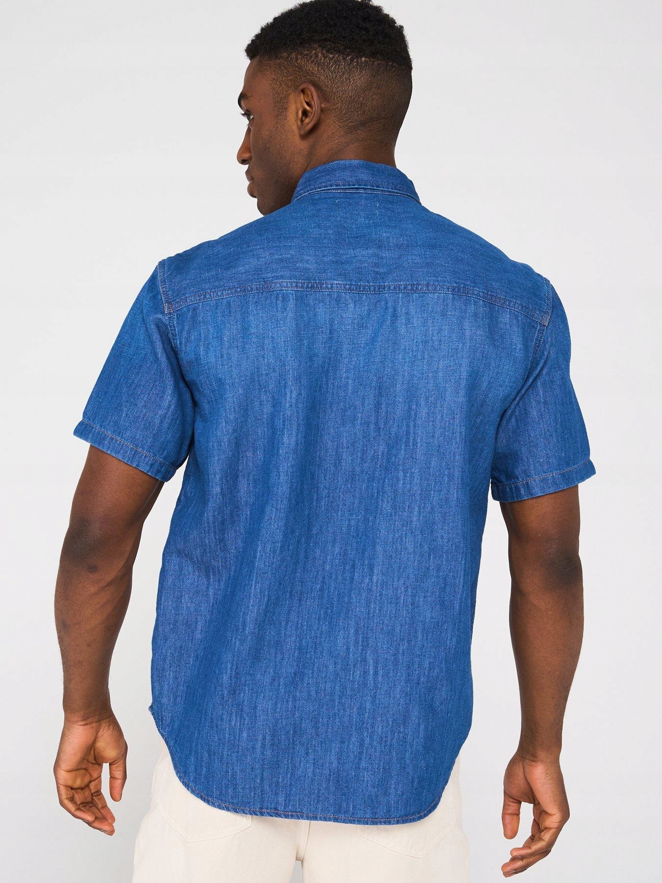 Calvin Klein Calvin Klein Džínová Košile S Krátkým Rukávem J30J327178 S
