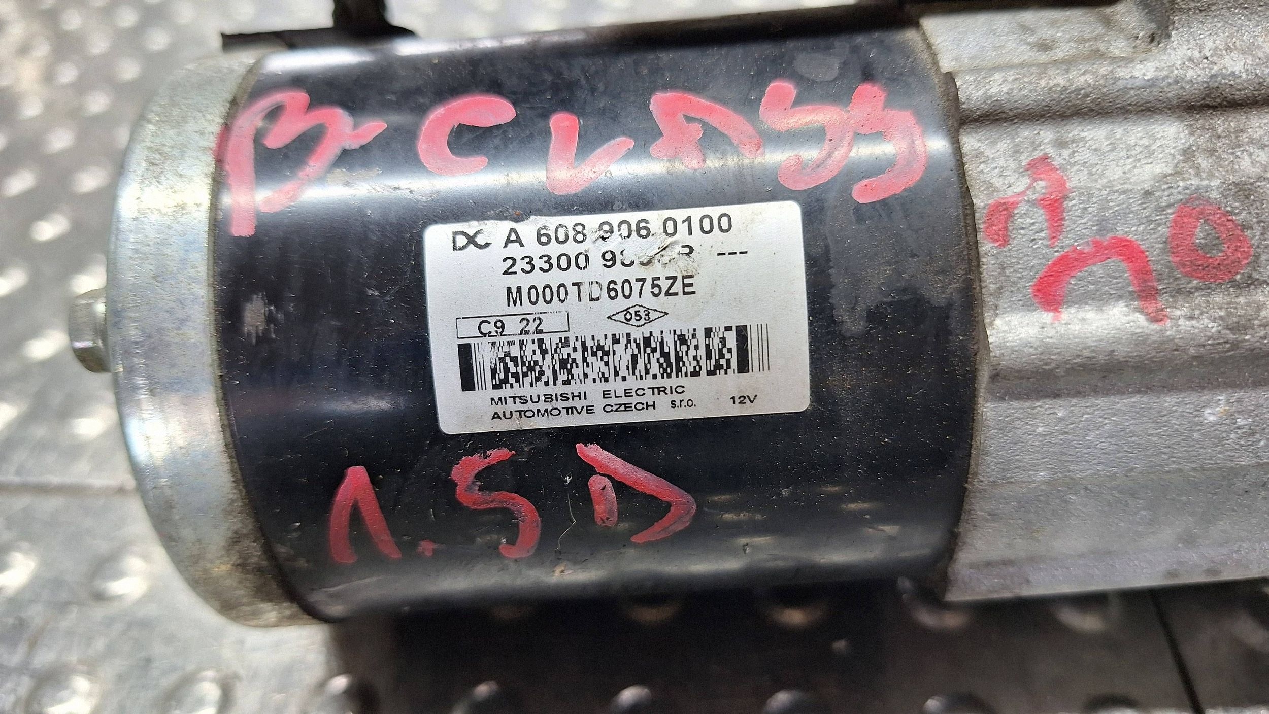 starter A6089060100 MERCEDES W177 W247 1.5 DCI