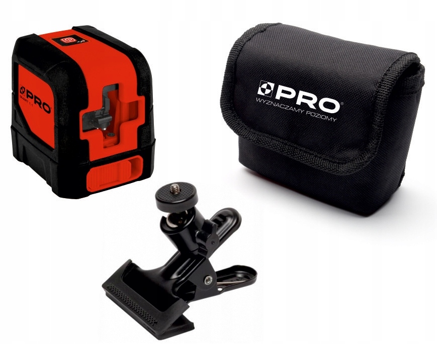 Červený křížový laser s držákem Smart 1.1 do 15 m Pro