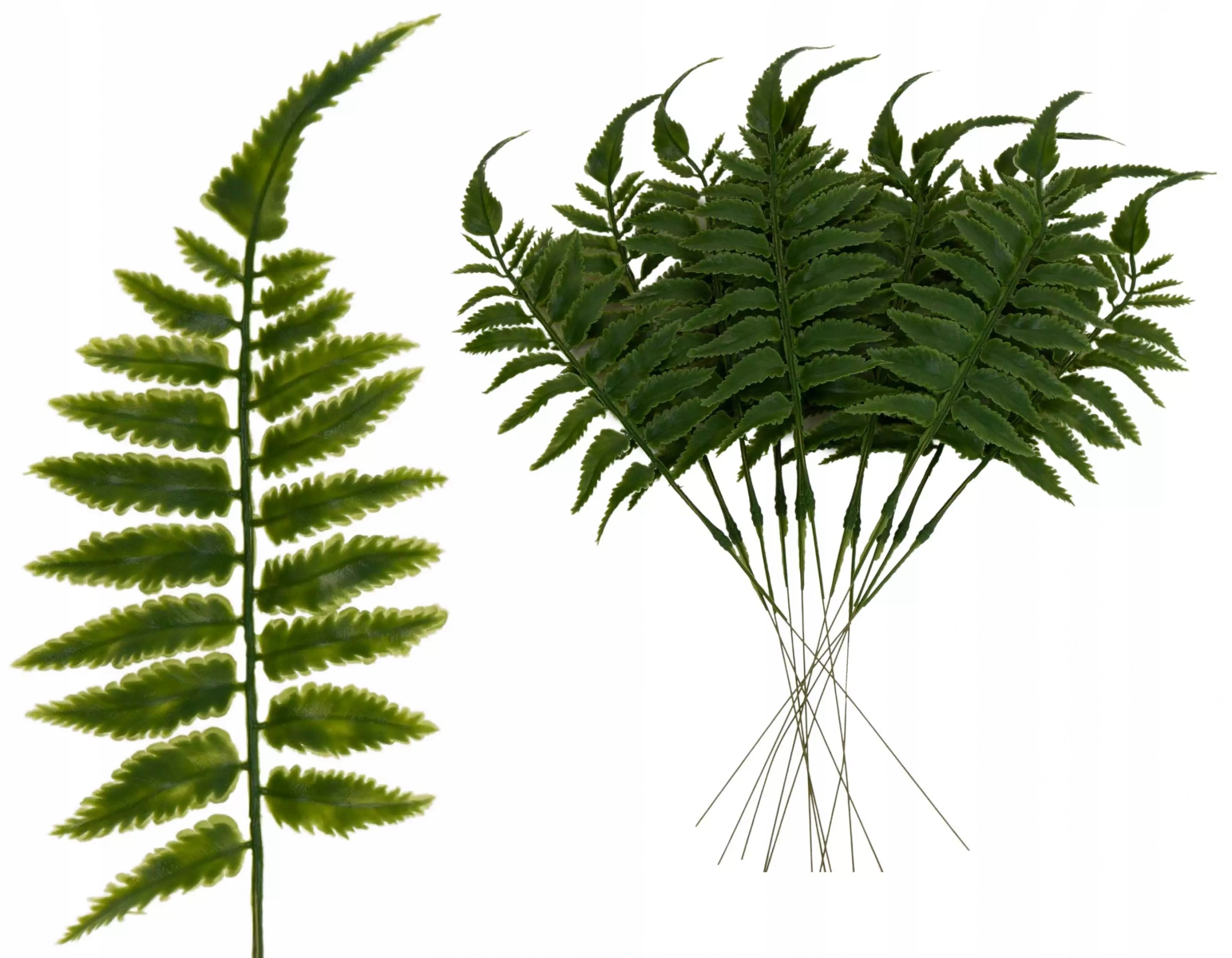 12X LIŚĆ LIŚCIE SZTUCZNE PAPROĆ 37 CM KWIATY SZTUCZNE