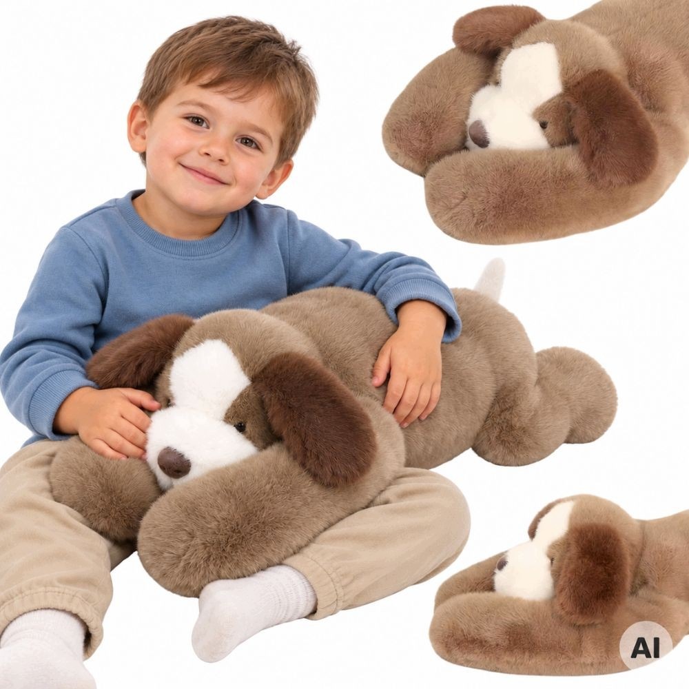 Pluszak Obciążeniowy Piesek Miś Terapeutyczny 65 cm 1,5kg Woopie